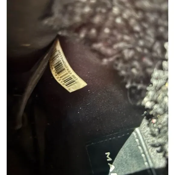 Marc Jacobs Black Sherpa Mini Tote with Logo Patch - Picture 10 of 11